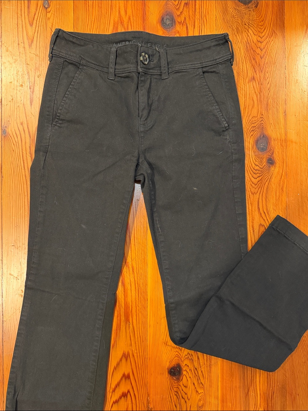 American Eagle Outfitters Black Boot-Cut Pants
